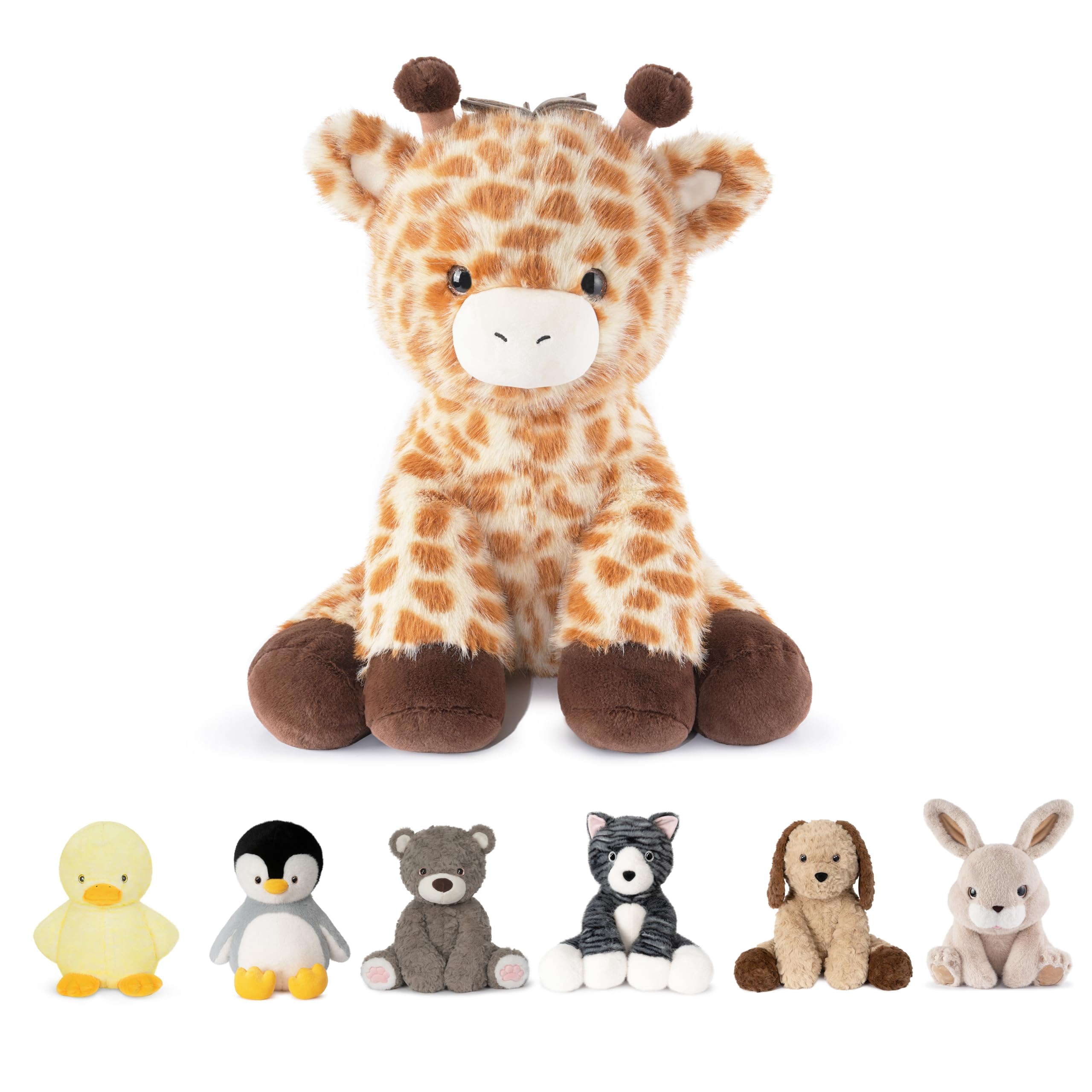 Niuniu Daddy Weighted Stuffed Animals, 14 in 3.5 lbs, Giraffe Calming Plush | He