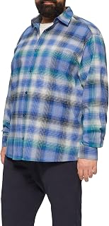 s.Oliver 2162209 Men's Regular Fit Plaid Long Sleeve Shirt