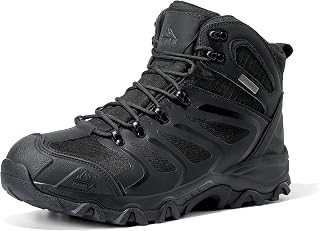 NORTIV 8 Men's Ankle High Waterproof Hiking Boots