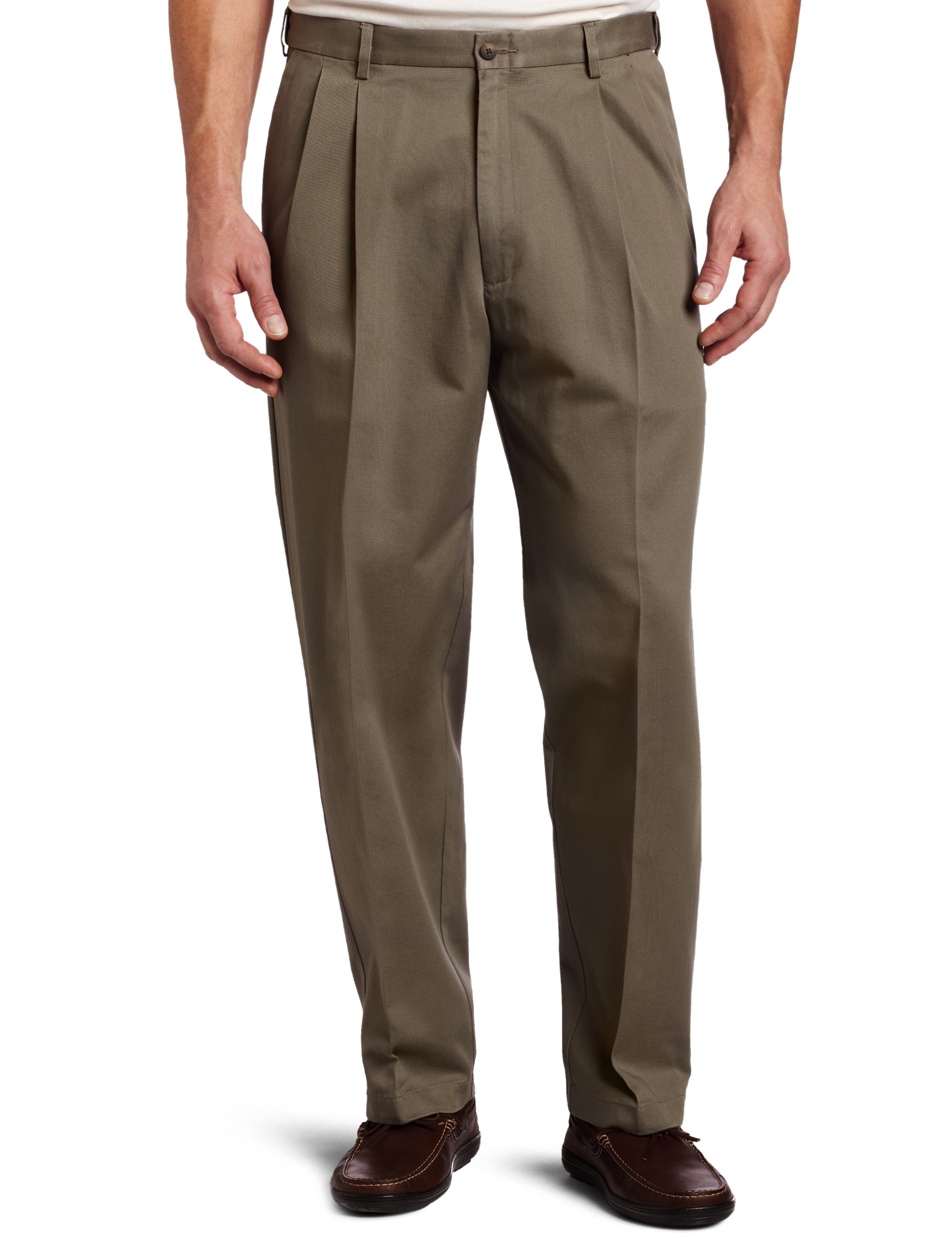 Haggar Men's Work to Weekend Hidden Expandable Waist No Iron Casual Pant - Flat 