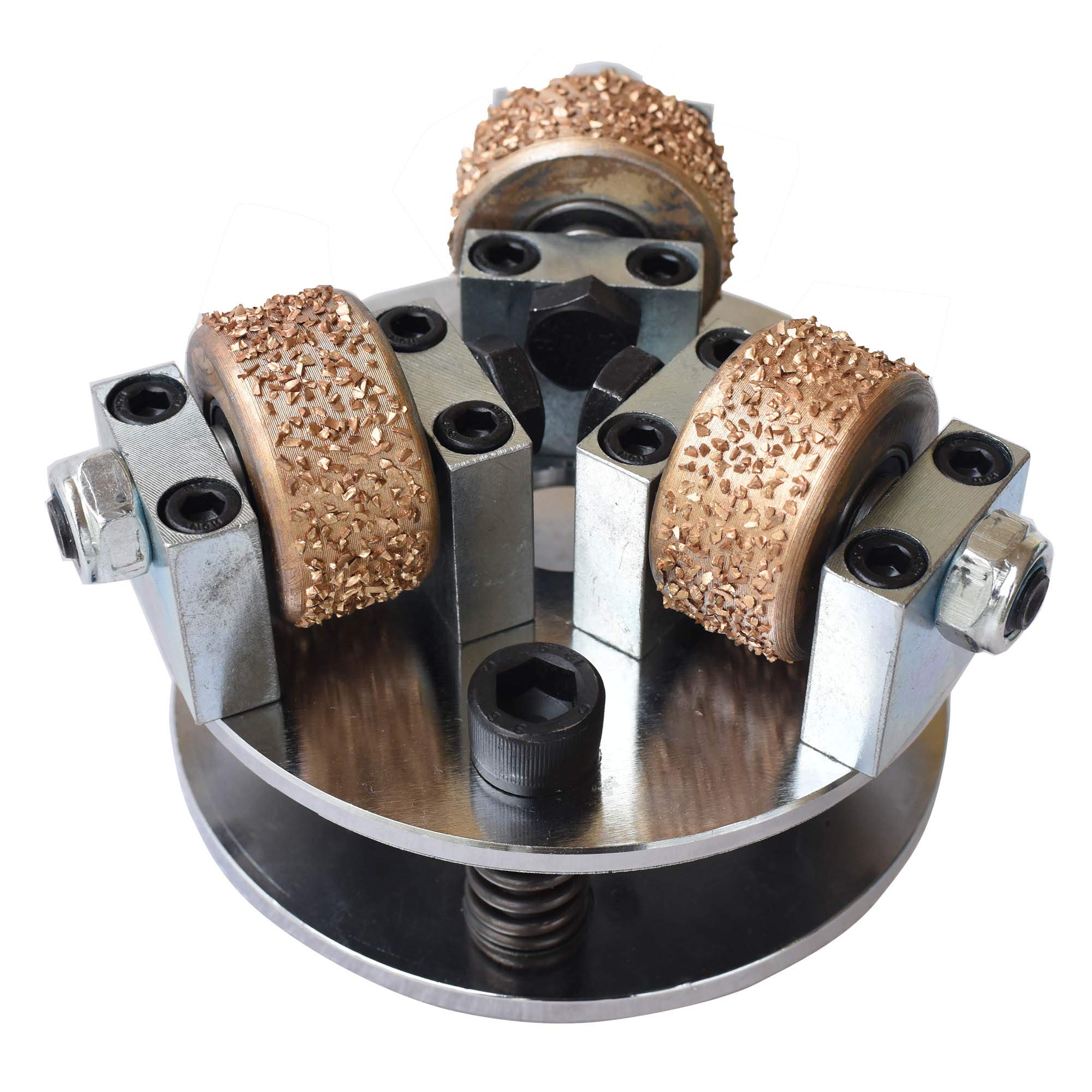 ACTINTOOL 5 Inch Vacuum Brazed Bush Hammer Plate For Marble Grinding (Coarse Fin