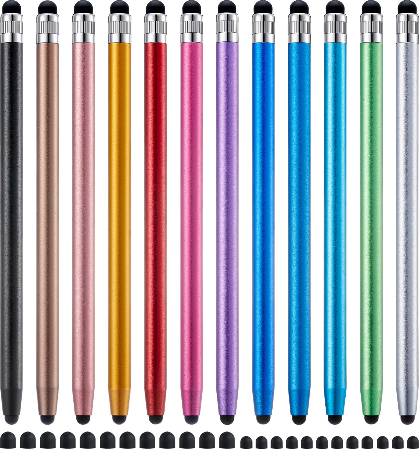 LINFANC 12Pcs Stylus Pen for Touchscreen Stylus Pen for iPad iPhone Android | 2-