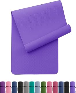 Narwhal Yoga Mat Non-Slip Fitness Mat Environmentally Friendly TPE Sports Mat with Carry Strap Gymnastics Mat for Pilates Yoga Workout 183 x 61 x 0.6 cm