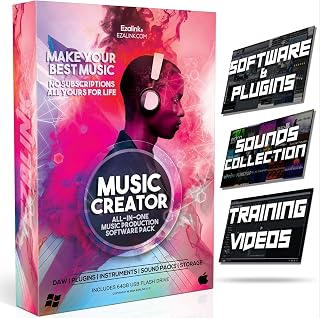 Music Software Bundle for Recording, Editing, Beat Making & Production - DAW, VST Audio Plugins, Sounds and Samples for Mac & Windows PC