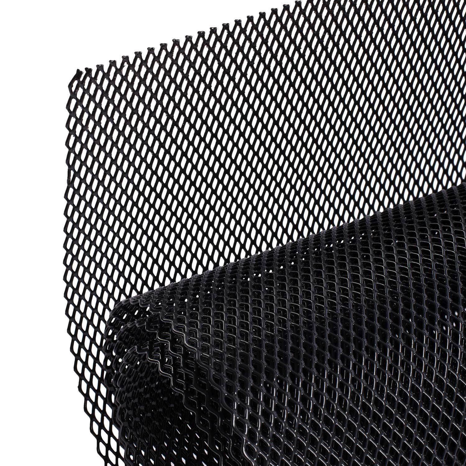 AggAuto Universal 40"x13" Car Grill Mesh - Aluminum Alloy Automotive Grille Inse