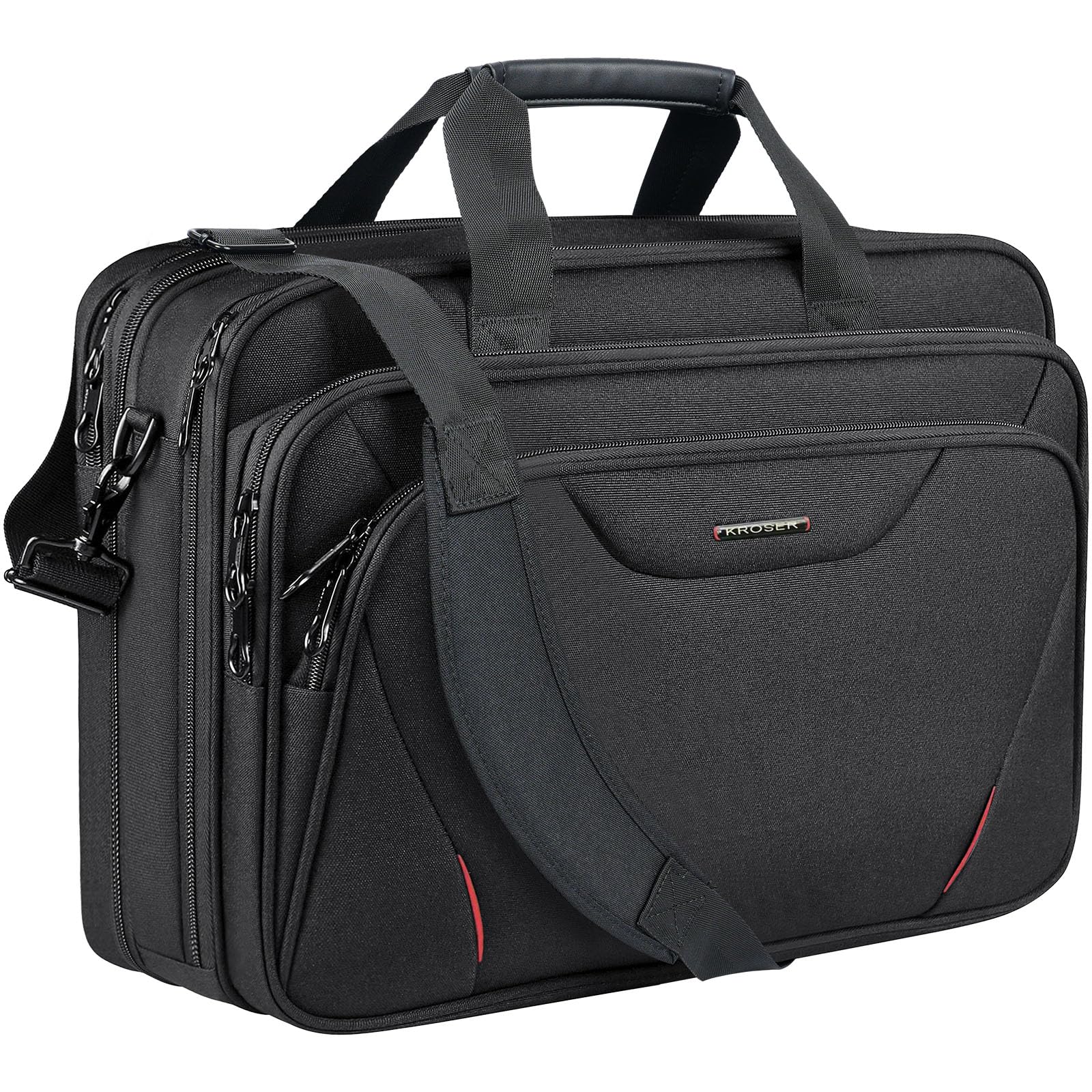 [KROSER] Laptop Bag Premium Laptop Briefcase Fits Up to 17.3 Inch