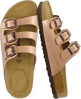 Women's Cushionaire Lela Cork footbed sandal with comfort
