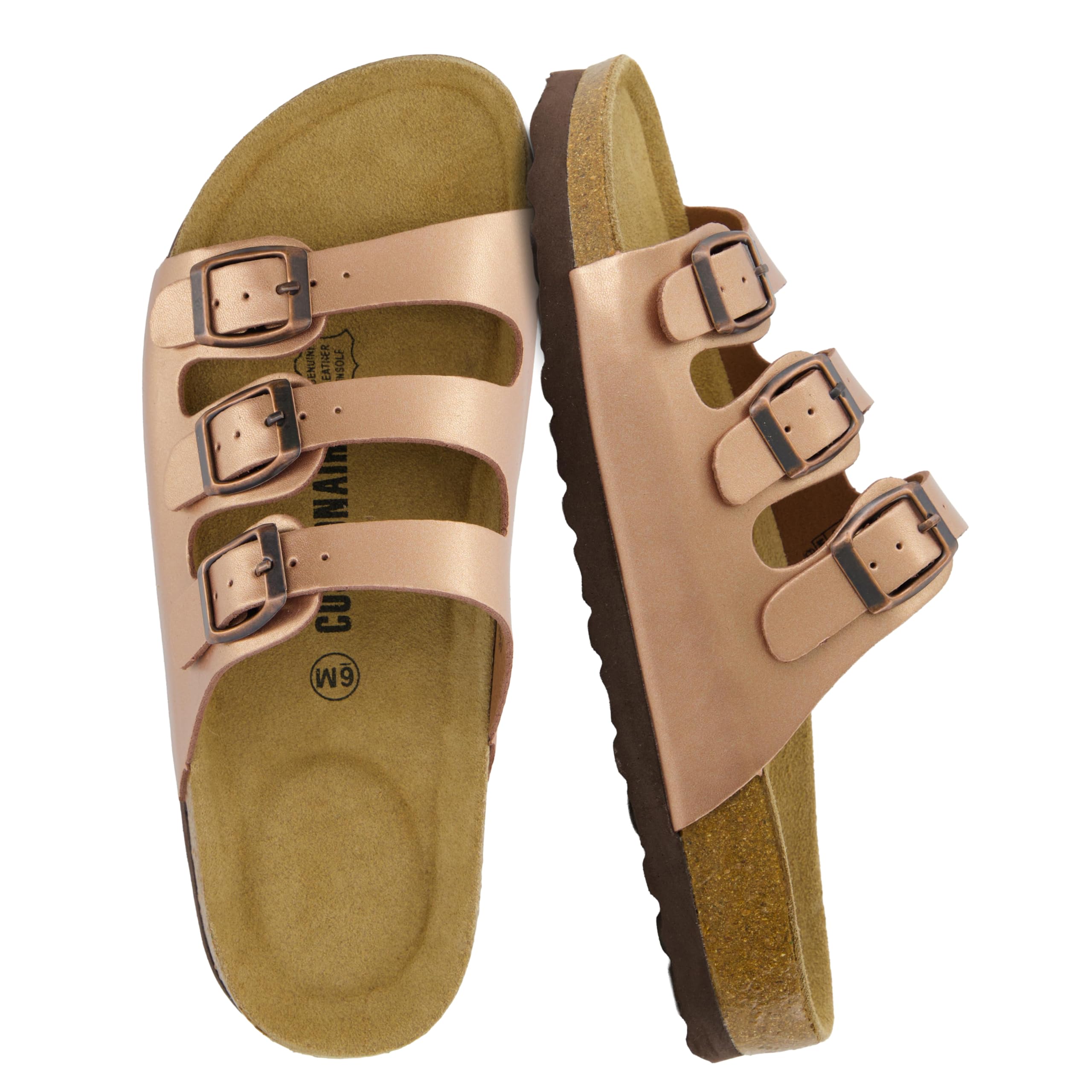 Women's Cushionaire Lela Cork footbed sandal with comfort