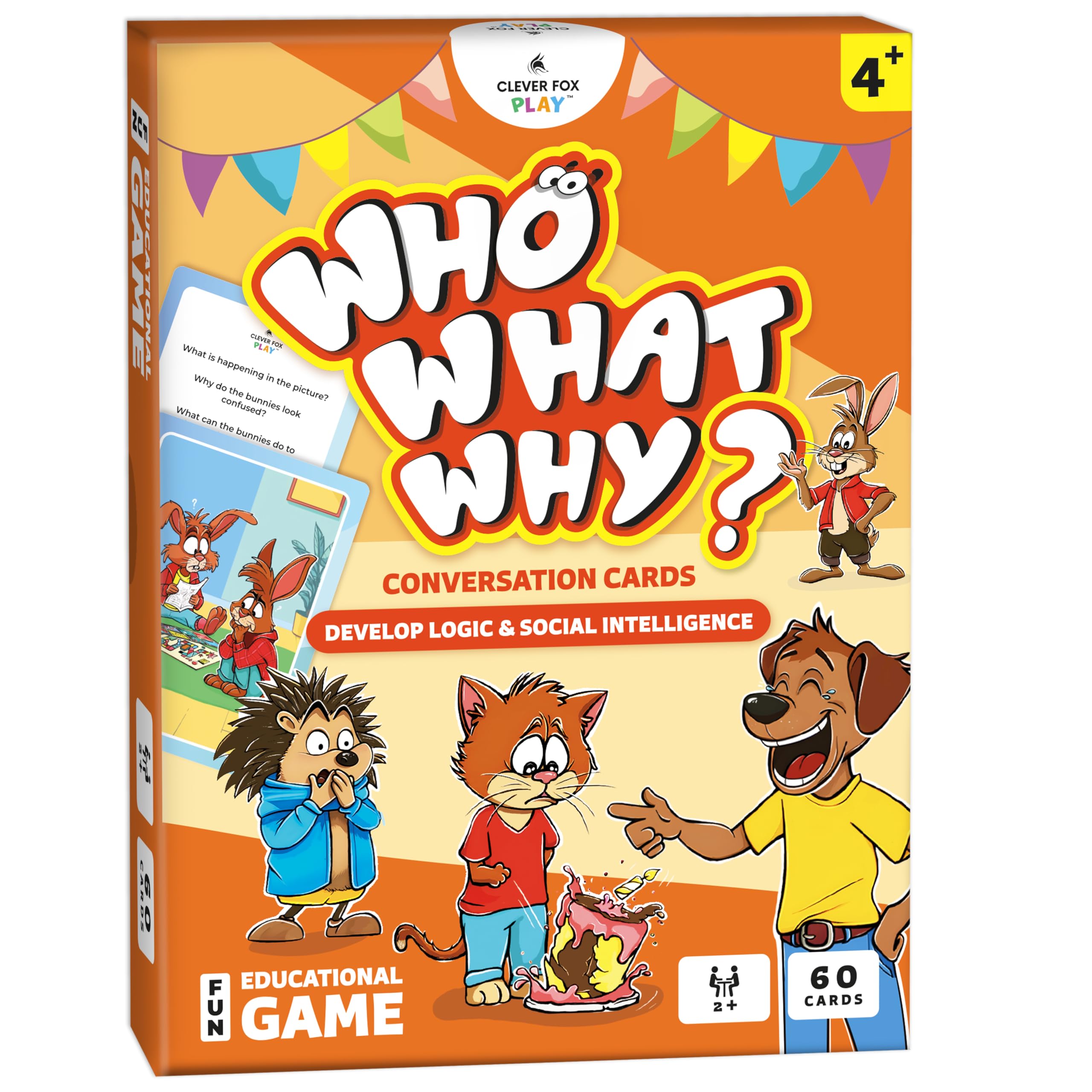 Who What Why Conversation Cards for Kids, Speech Therapy Materials, Ages 4+ | Ed
