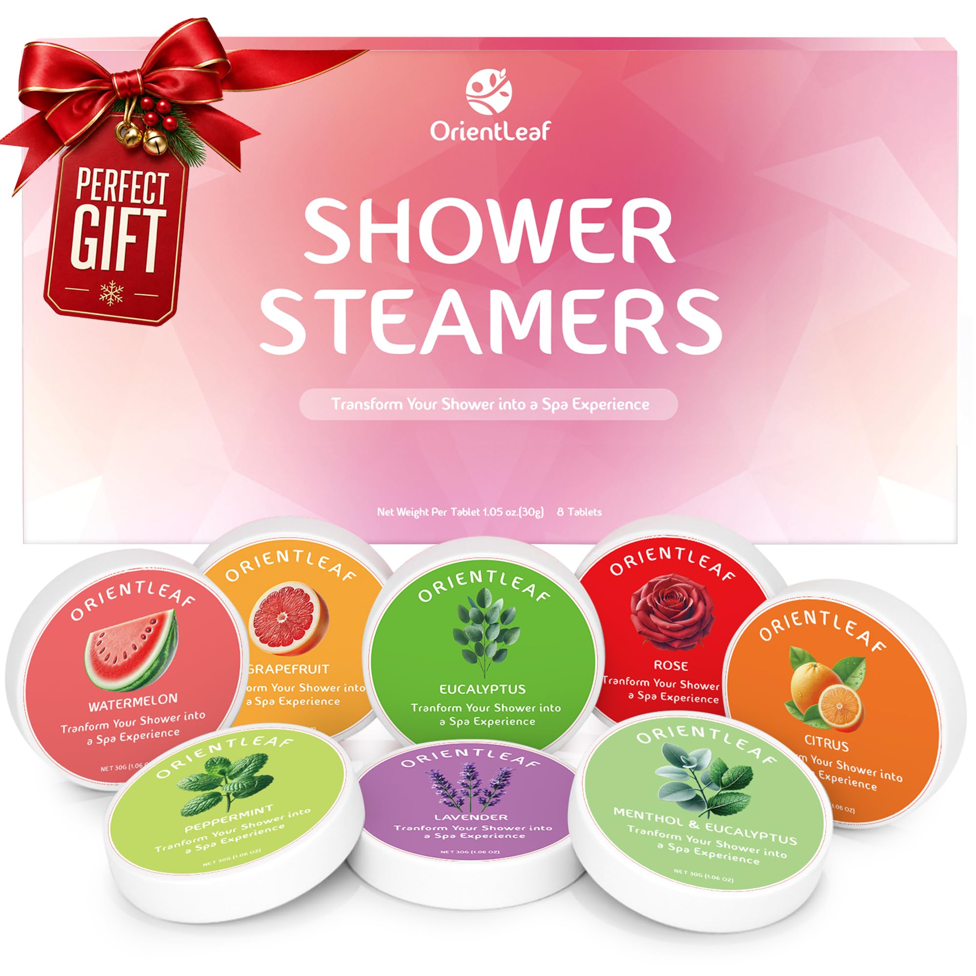 Shower Steamers Aromatherapy, 8 Pcs Stress Relief Shower Bombs, Mothers Day Gift