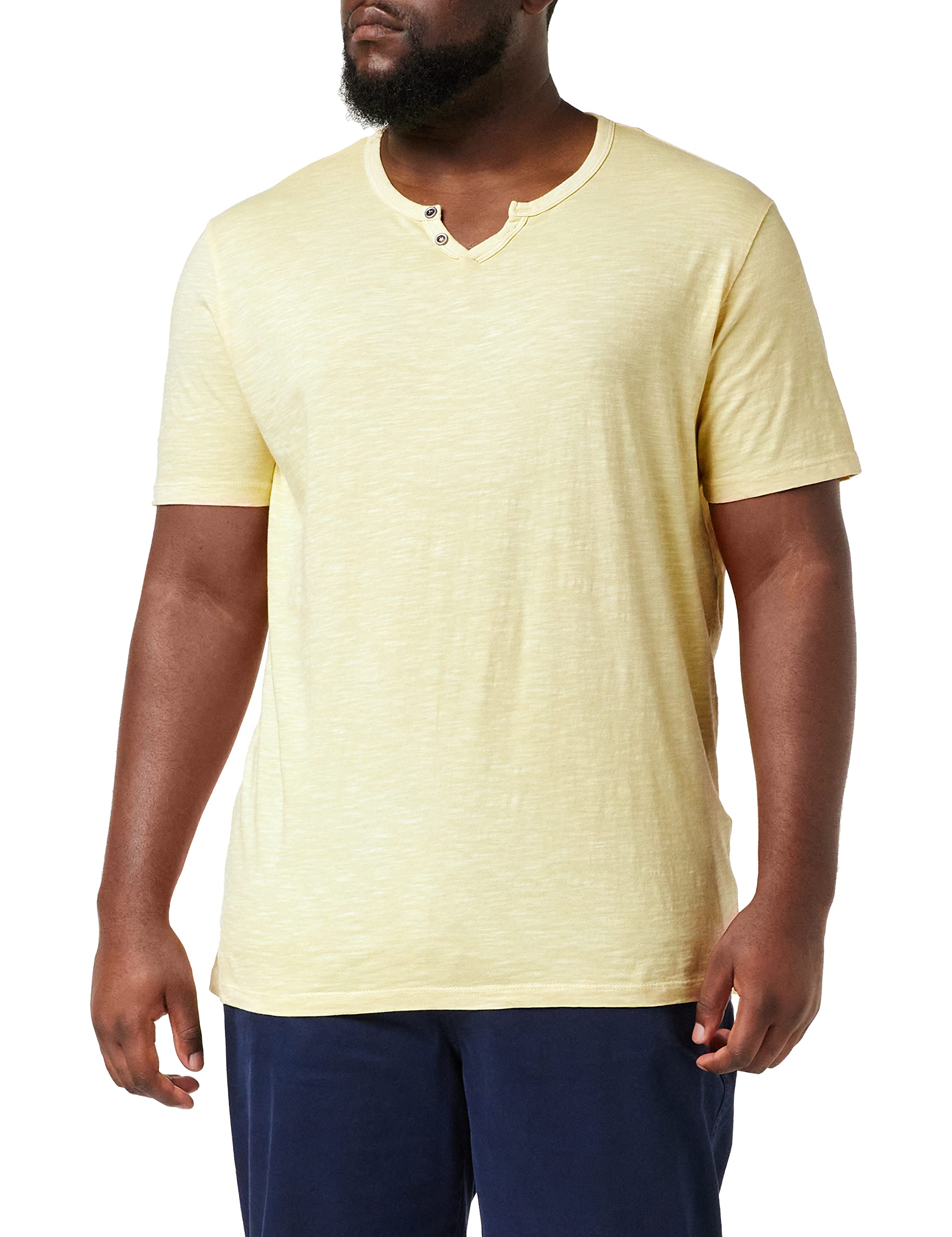 JACK & JONES JJESPLIT Men's Basic V-Neck Short Sleeve Cotton Jersey T-Shirt