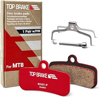 TOP BRAKE Disc Bike Brake Pads Compatible with SHIMANO 4 piston Saint BR M810 M820 Deore XT M8120 Tektro TRP | MTB eMTB Downhill Trail All mountain Enduro race Cycling | 2026 iF Design Award