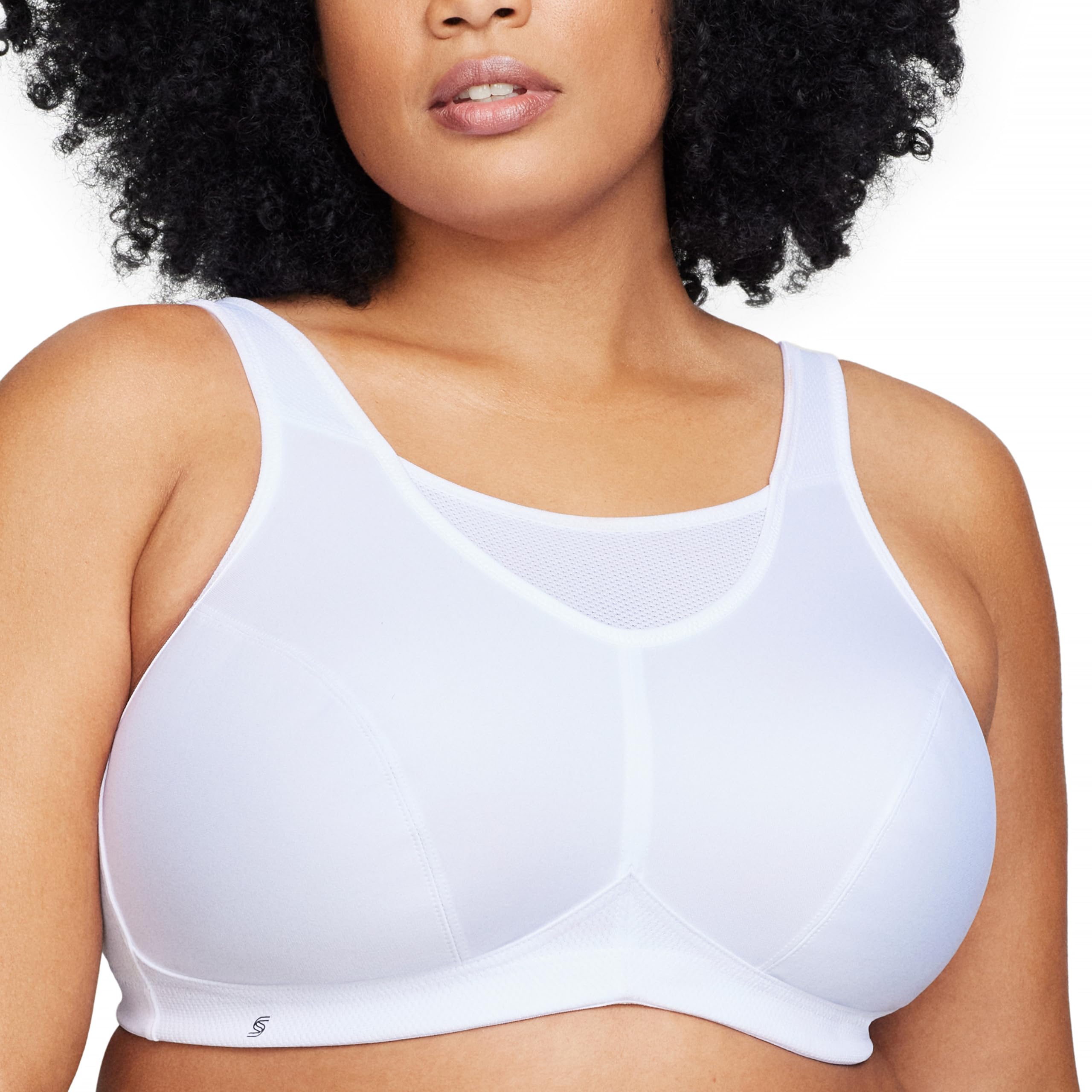 Glamorise Plus Size Wirefree Sports Bra, Tank Top Model, No Support #1066
