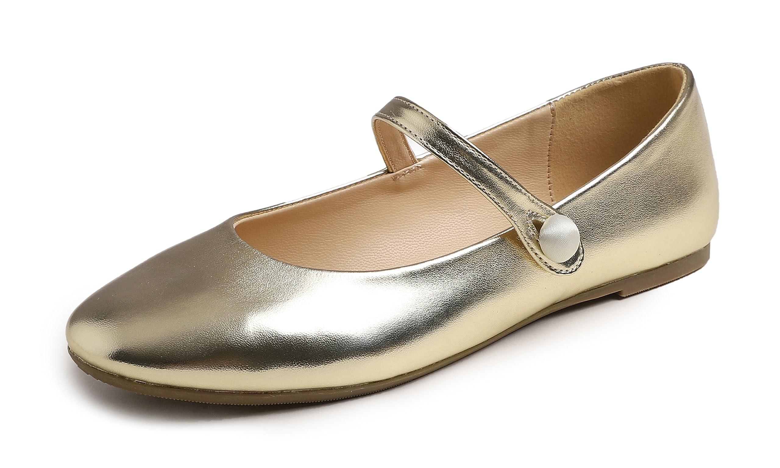 Feversole Women's Mary Jane Fashion, Classic Flat Shoes for Women Elegant Pumps 