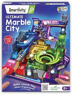 Smartivity Ultimate Marble City for Kids 8-14 Years | 3in1 Spiral, Maze & Hopper Game Zones | Build & Play STEM Toy | Birthday Gift for Boys & Girls Ages 8-14 Years