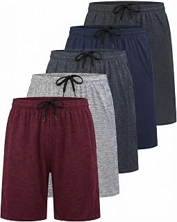 5 Pack Boys' Dry Fit Shorts Basketball Athletic Soccer Kids Youth Teens Gym