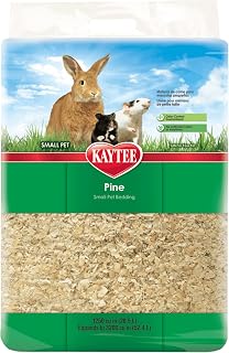 Kaytee Small Animal Pine Bedding for Guinea Pigs, Rabbits, 52.4 Liter | Cleaner cages. Small animal bedding in pine shavings. Hamster bedding, 99.9% dust-free, biodegradable
