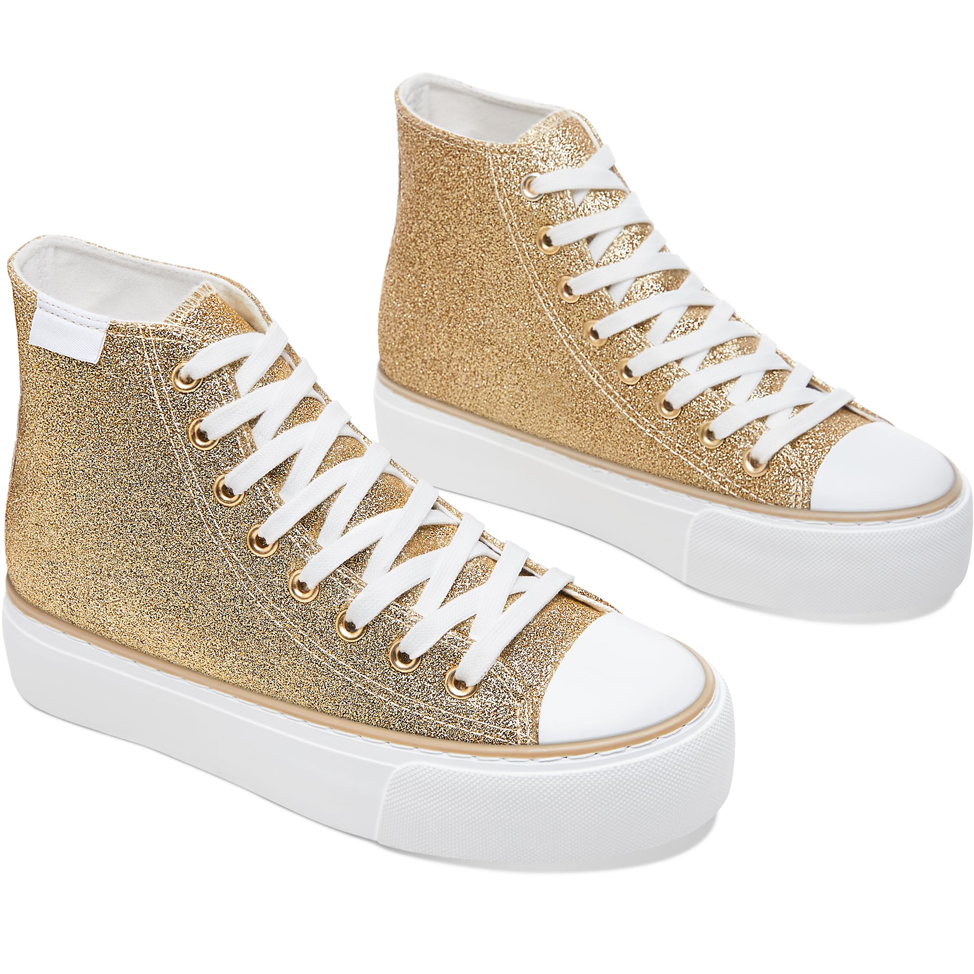 ALTOCIS Women's Comfortable Platform High Top Sneakers, Casual Mid Top Sneaker f