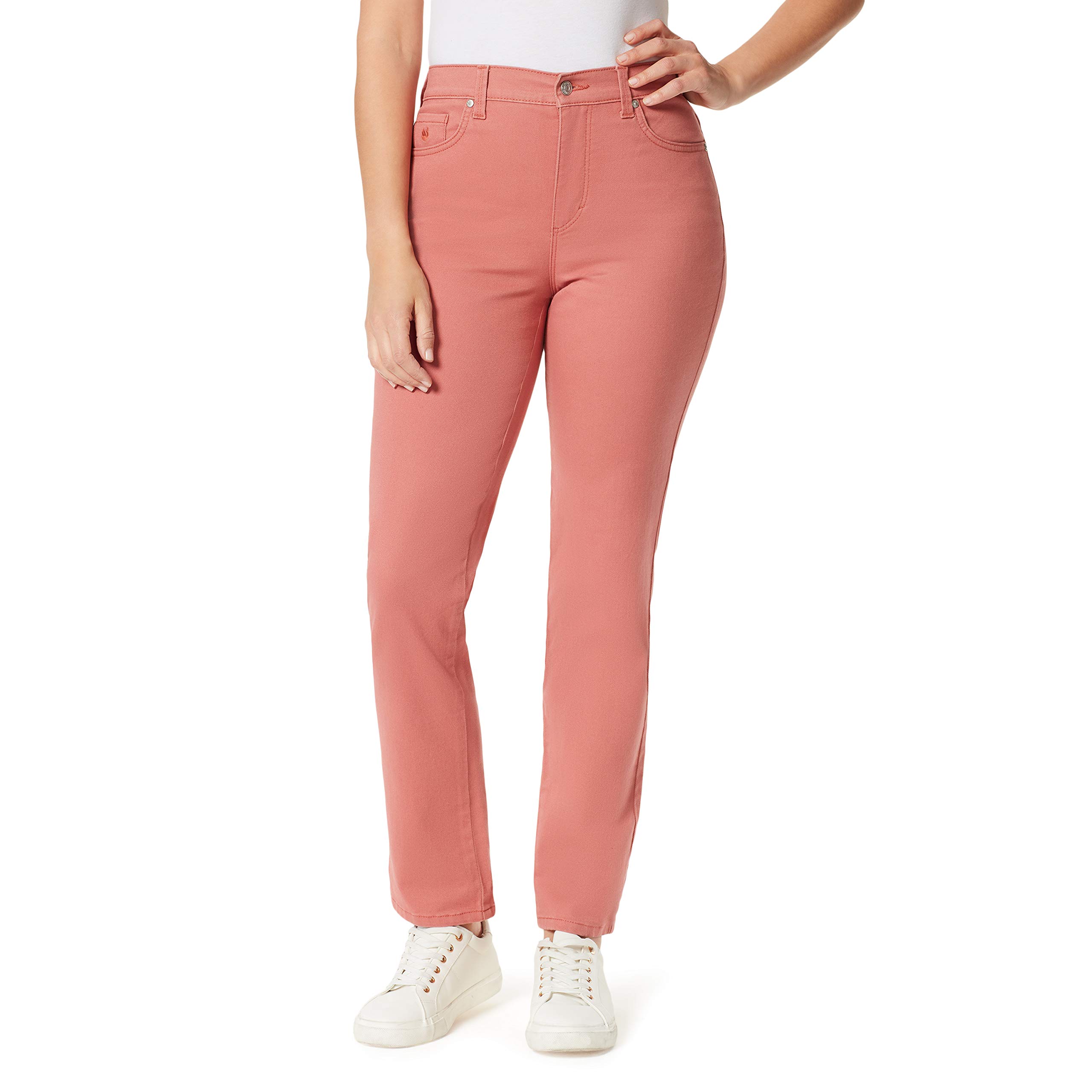 Gloria Vanderbilt Amanda Classic Taper Jeans, Begonia Bloom, 54 Plus Tall Donna