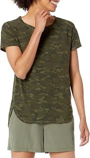 Amazon Essentials Femme T-Shirt Studio léger à col Rond, Coupe décontractée (Grandes Tailles Disponibles)