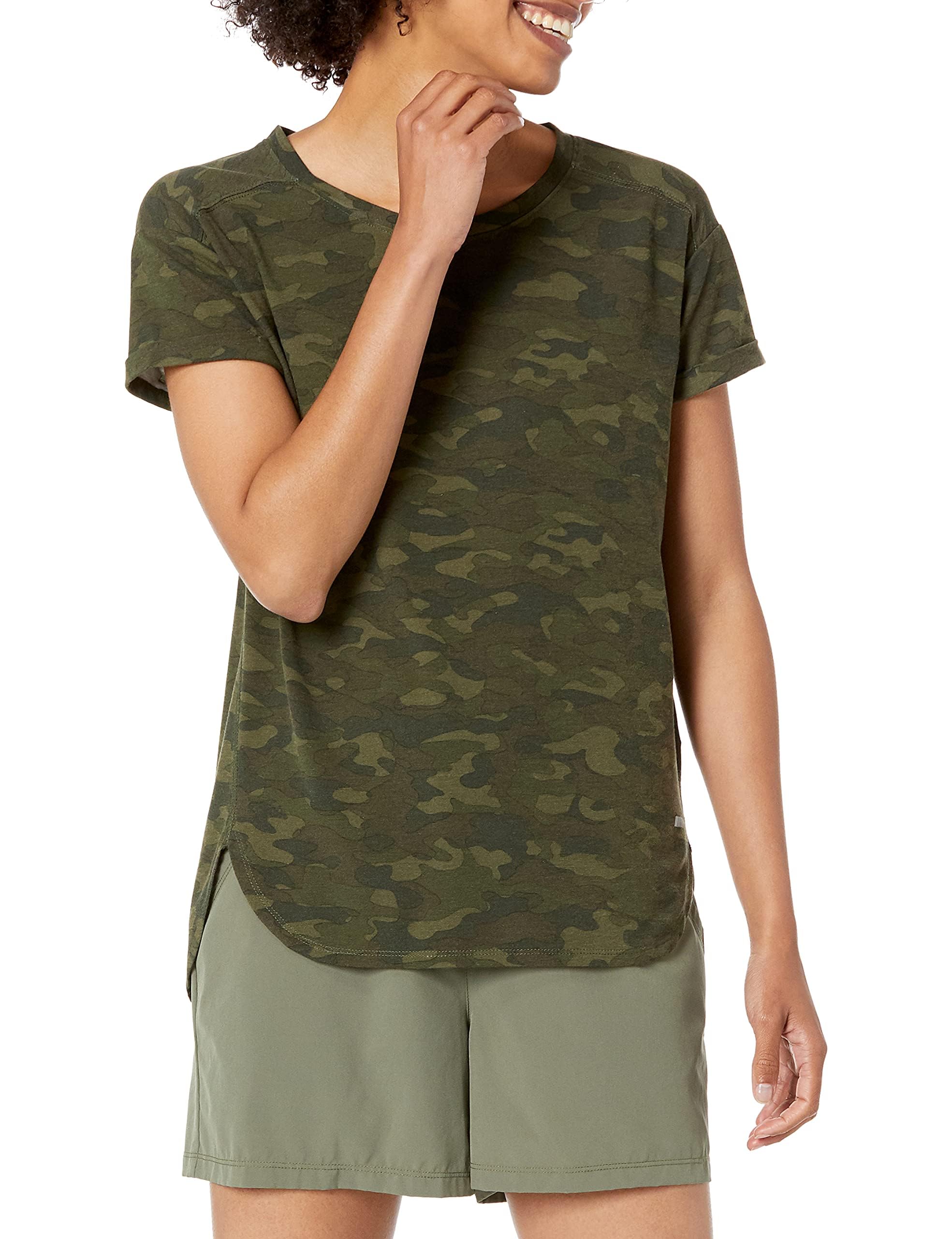 Amazon Essentials Femme T-Shirt Studio léger à col Rond, Coupe décontractée (Gra