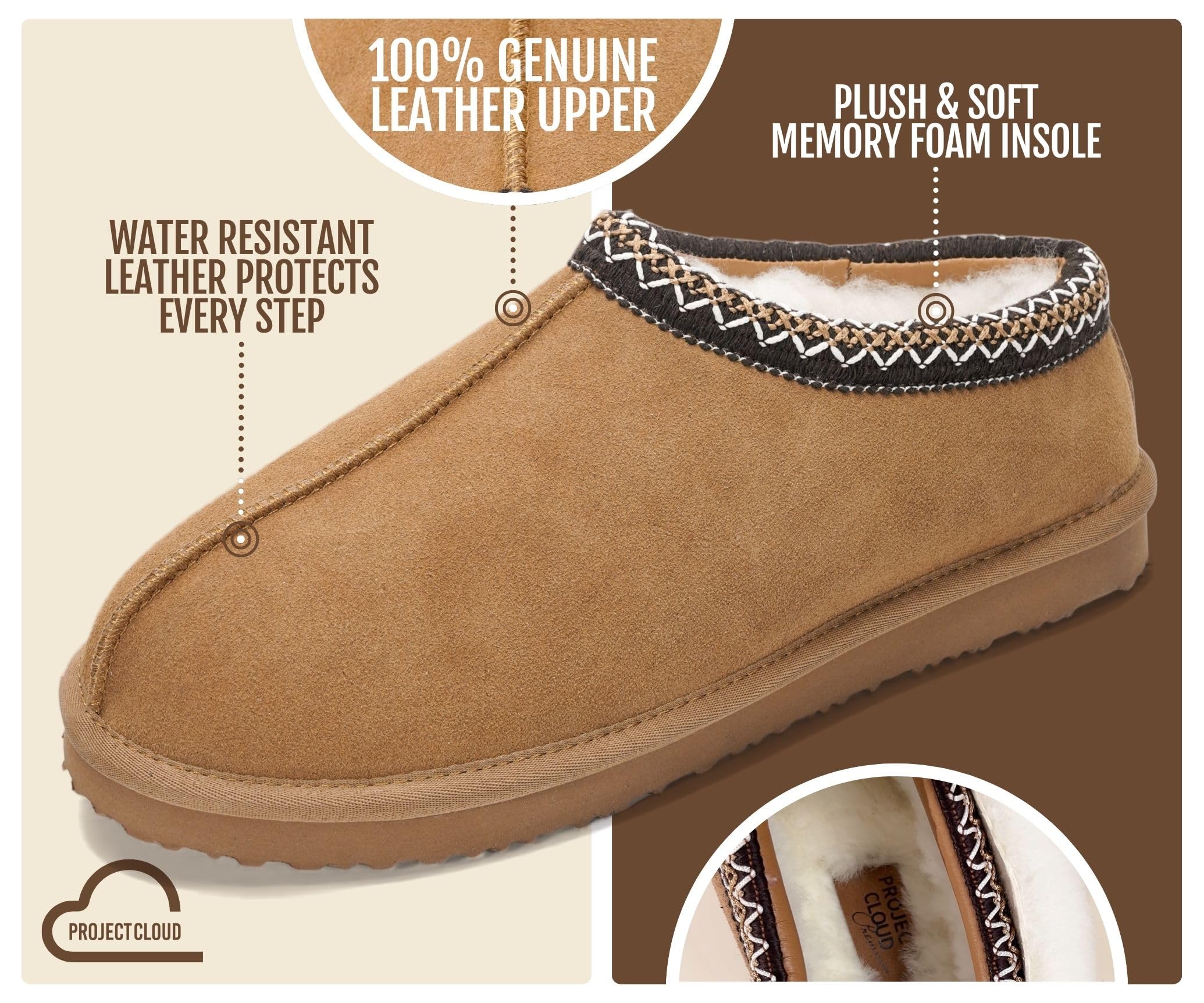 Project Cloud Pantofole e scarpe comode da uomo in memory foam scarpe da casa pe