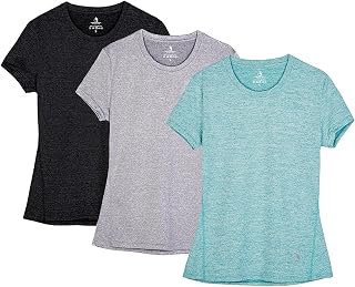 icyZone® Women's Sports T-Shirt, Running/Fitness Shirts, Sportswear, Short Sleeve Tops