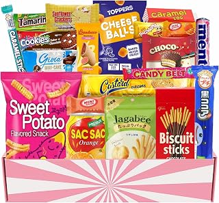 International Snack Gift Basket, Assorted Treats from Around the World, Variety Pack for All Tastes, Authentic International Flavours, This Curated Collection Comes with a Mix of Global Snacks in One Box , By Lecsa Specialty Snacks