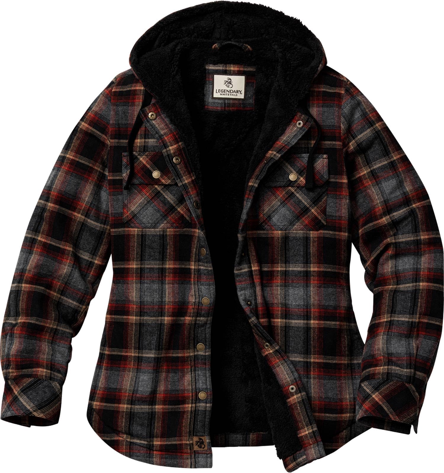 Legendary Whitetails Open Country Veste à capuche doublée Sherpa pour femme