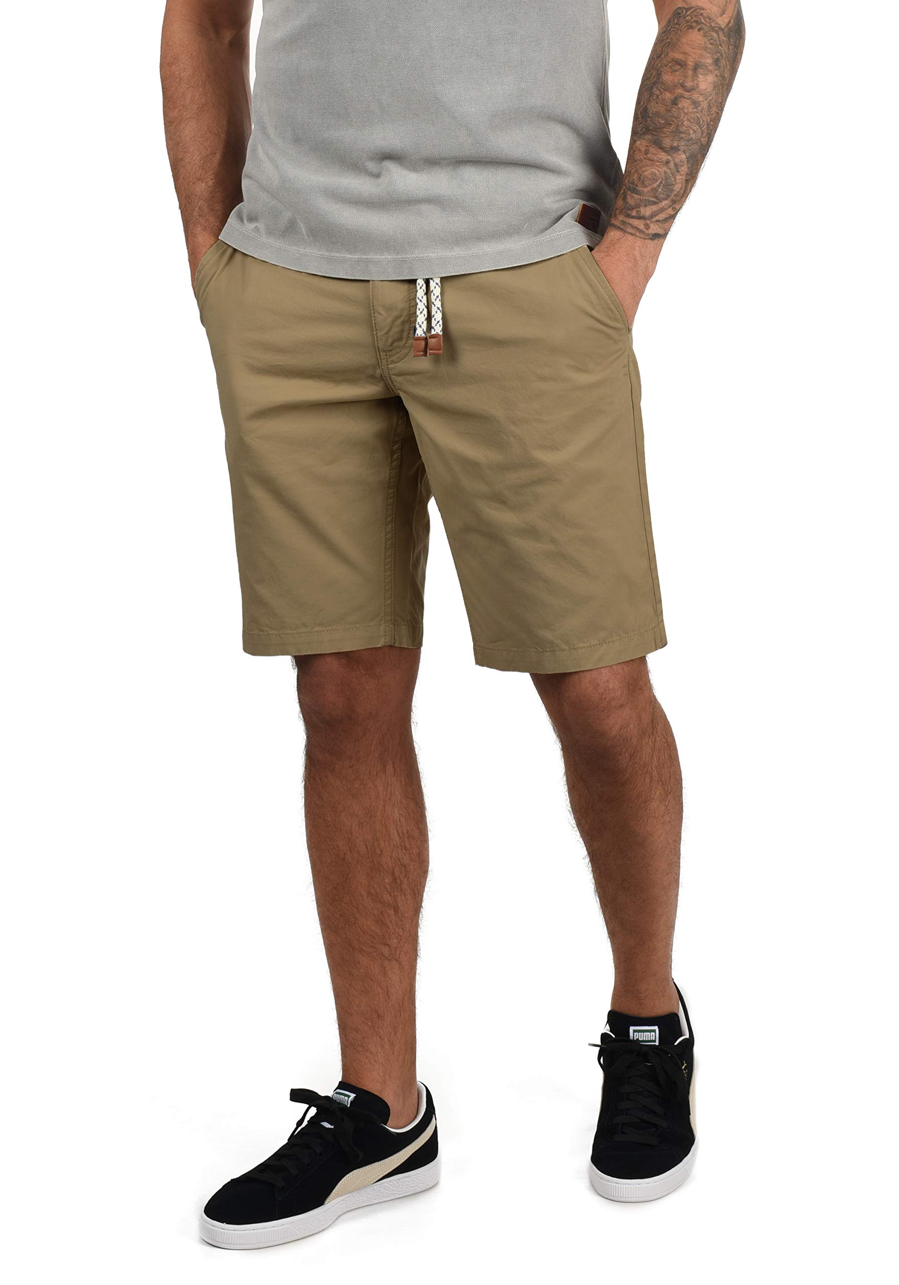 Blend Ragna Men's Chino Shorts Bermuda with Belt Made of 100% Cotton Regular- Fi
