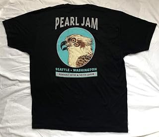 Pearl Jam seattle t shirt 3x the home shows 2018 tour pj osprey bird logo