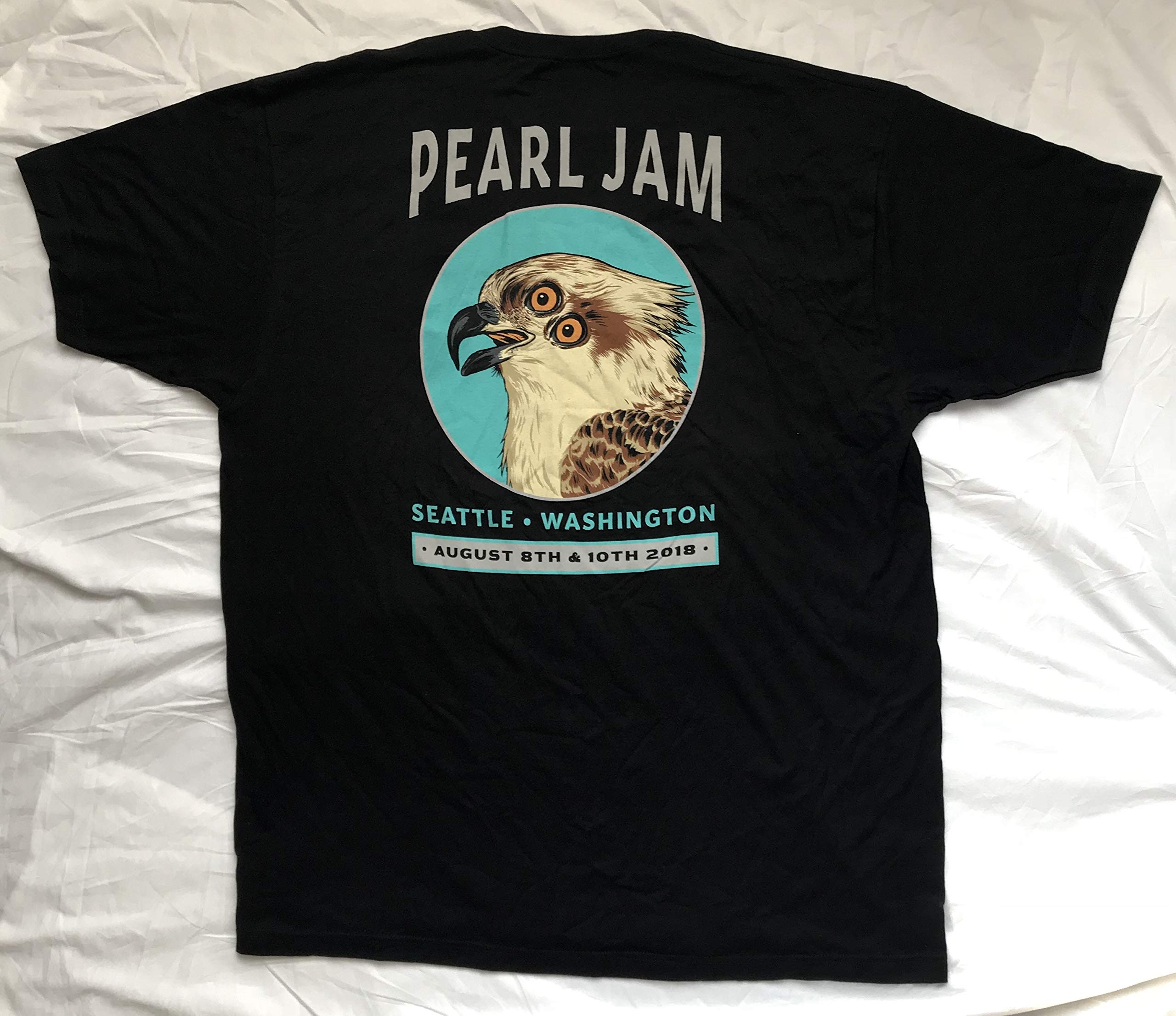 Pearl Jam seattle t shirt 3x the home shows 2018 tour pj osprey bird logo