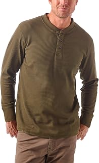 Wrangler Authentics Men's Long Sleeve Henley Waffle Henley Shirt (Pack of 1)