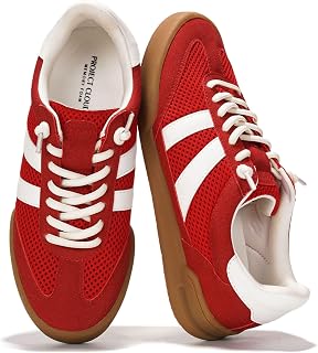 Project Cloud Casual Genuine Leather Trainers for Women, Memory Foam Insoles Women's Lace-Up Shoes and Fashion Lightweight Trainers for Women, Non-Slip Shoes for Footwear