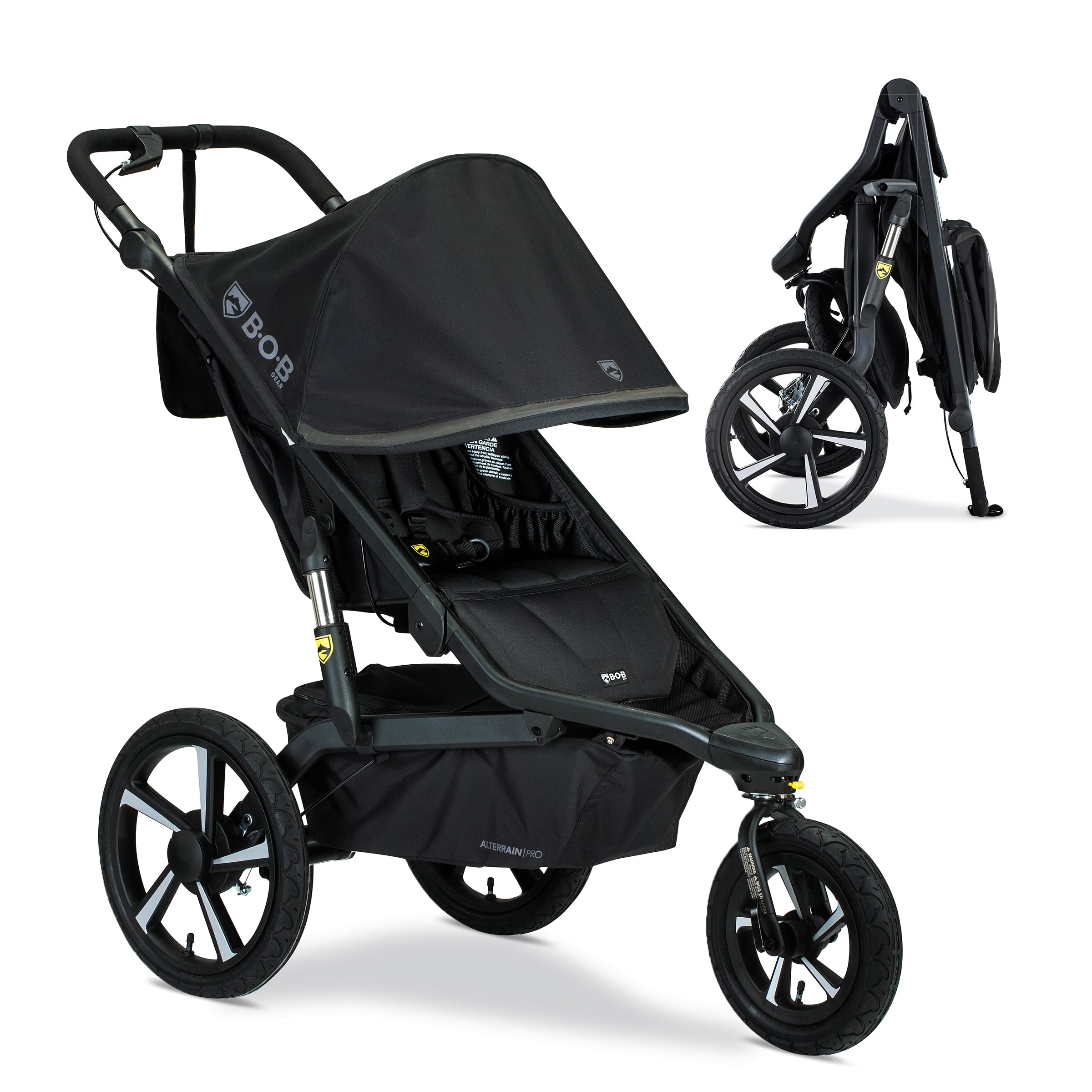 BOB Gear Alterrain Pro Jogging Stroller — Black | All Terrain, All Weather Jogge