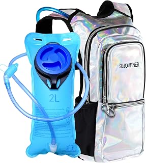 Sojourner Hydration Pack, Hydration Backpack - Water Backpack with 2l Hydration Bladder, Festival Essential - Rave Hydration Pack Hydropack Hydro for Hiking, Running, Biking, Festival Gear