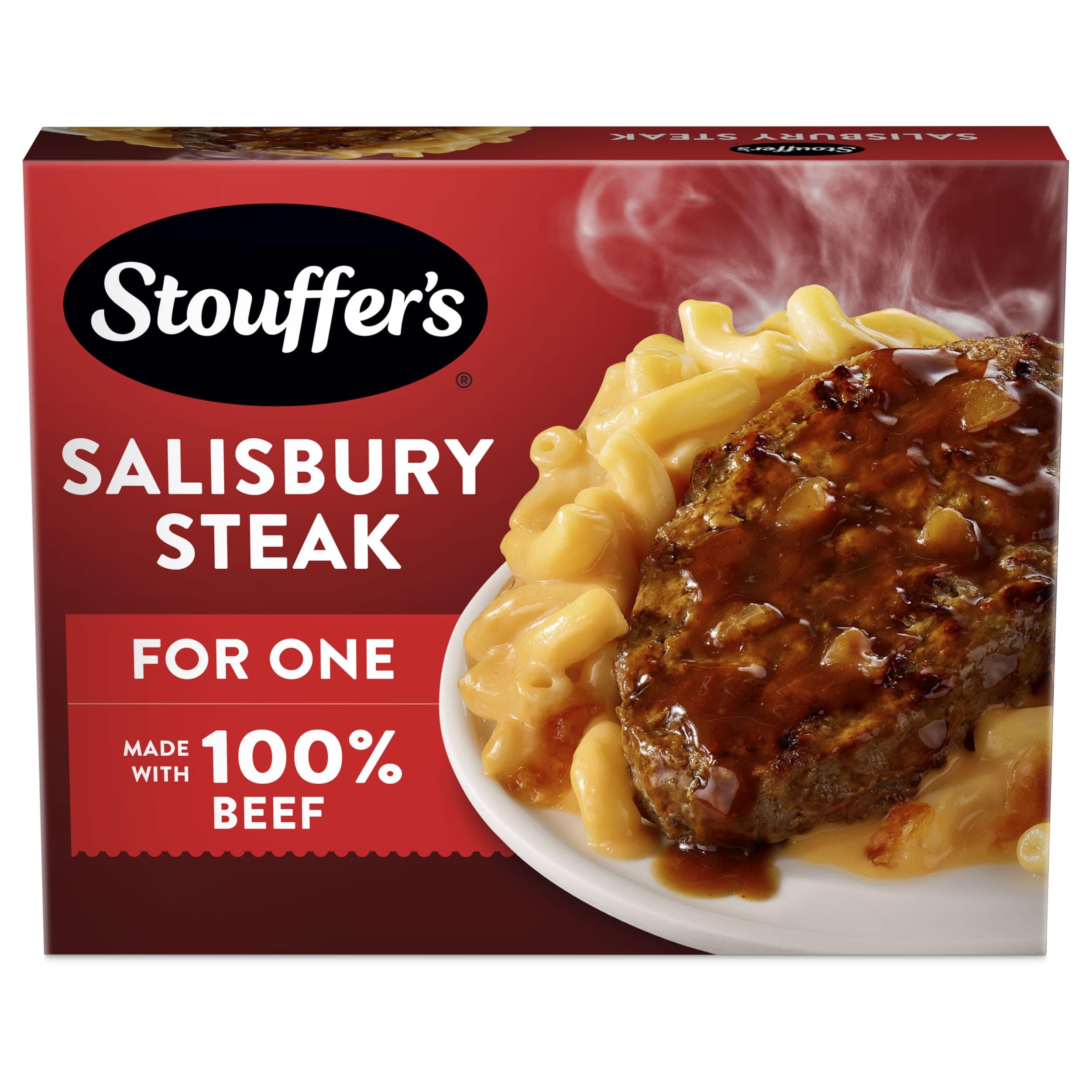 Stouffer's Salisbury Steak, Single Serve, Frozen Entrees For One, Ready To Cook 