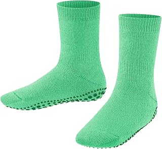 FALKE unisex kids catspads sock slipper non slip printed nubs on thick sole warm flat stitching in toe area breathable sustainable cotton wool 1 pair