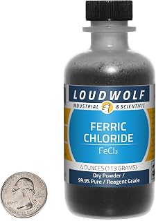 Ferric Chloride/Dry Powder / 4 Ounces / 99.9% Pure/Makes 1 Liter PCB Etchant