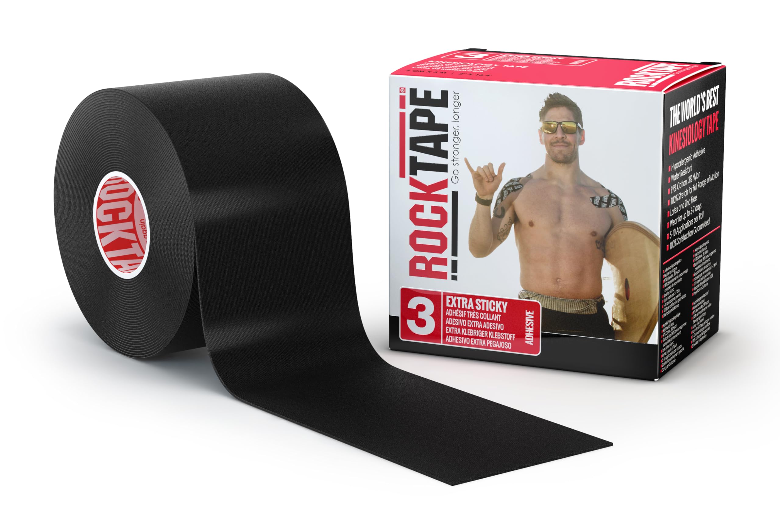 RockTape H2O Therapeutic Adhesive Elastic Band