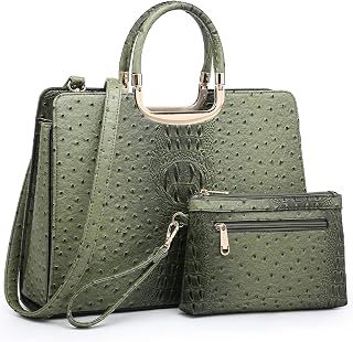 Womens Handbag Top Handle Shoulder Bag Tote Satchel Purse Work Bag with Matching Wallet