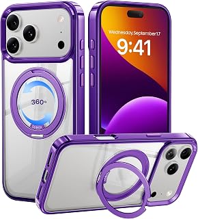 Magnetic iPhone 17Pro Max Case with Stand iPhone 17 Pro Max Case Compatible