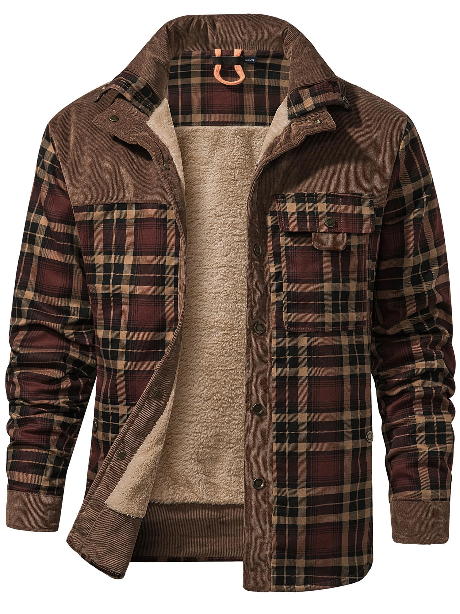 Mr.Stream Woodman Men's Hooded Shirt Plaid