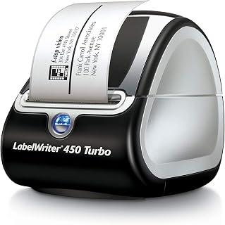 DYMO Label Printer | LabelWriter 450 Turbo Direct Thermal Label Printer, Fast Printing, Great for Labeling, Filing, Shipping, Mailing, Barcodes and More, Home & Office Organization (Renewed)