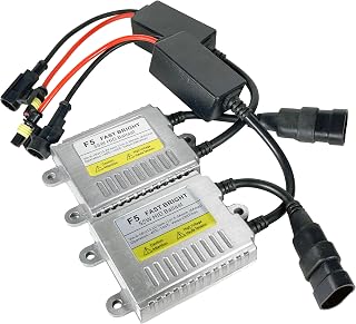 O-NEX AC 55W Ultra Slim Xenon HID Ballasts - Universal Fit - 2 Pack | 55W AC digital HID ballasts for H1 H4 H7 H11 9005 9006 bulbs. Waterproof, shockproof, AMP plug-and-play fit