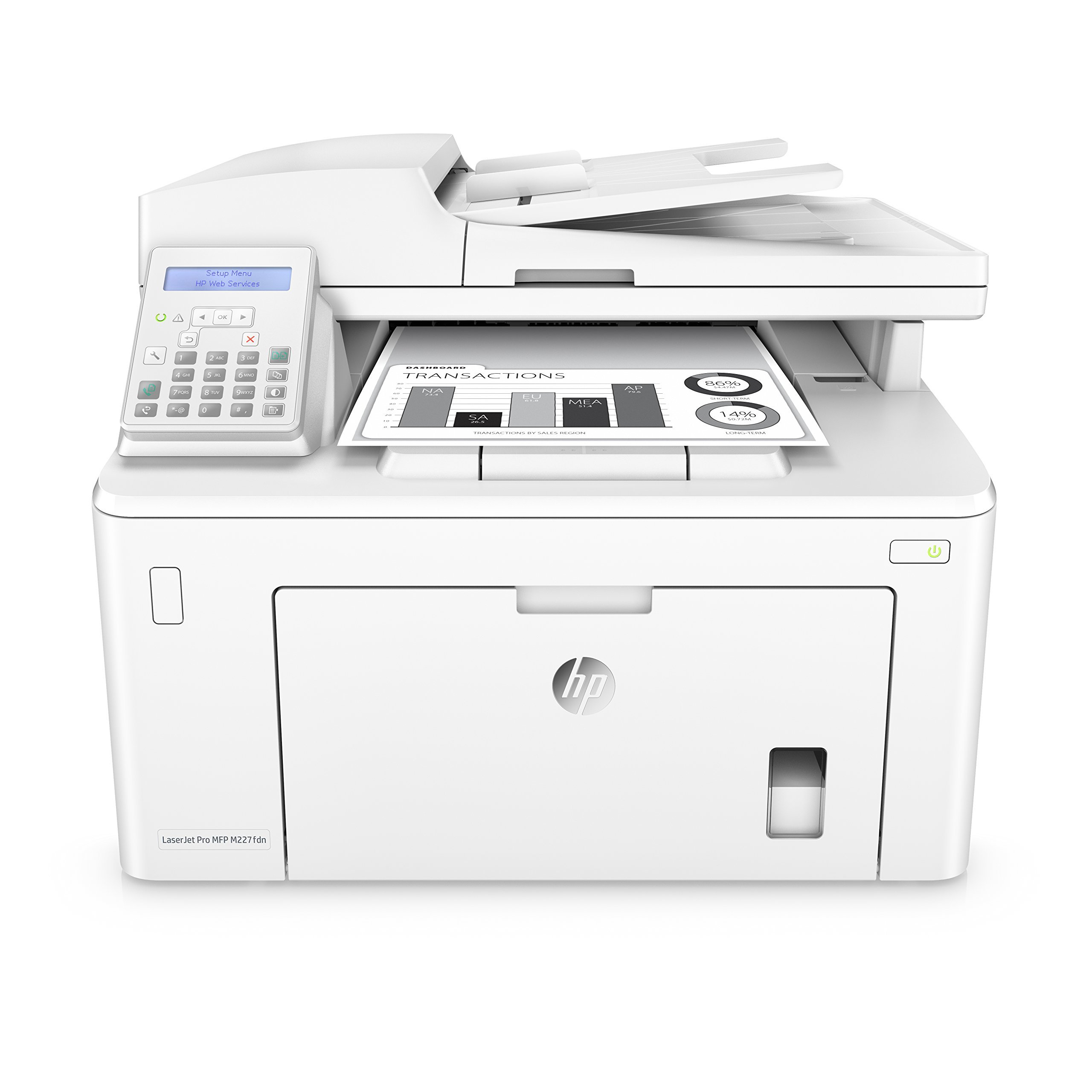 HP Laserjet Pro M227fdn All-in-One Monochrome Laser Printer with Auto Two-Sided 