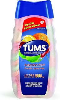 TUMS Ultra Strength Antacid for Heartburn Relief, Assorted Fruit, 160 tablets