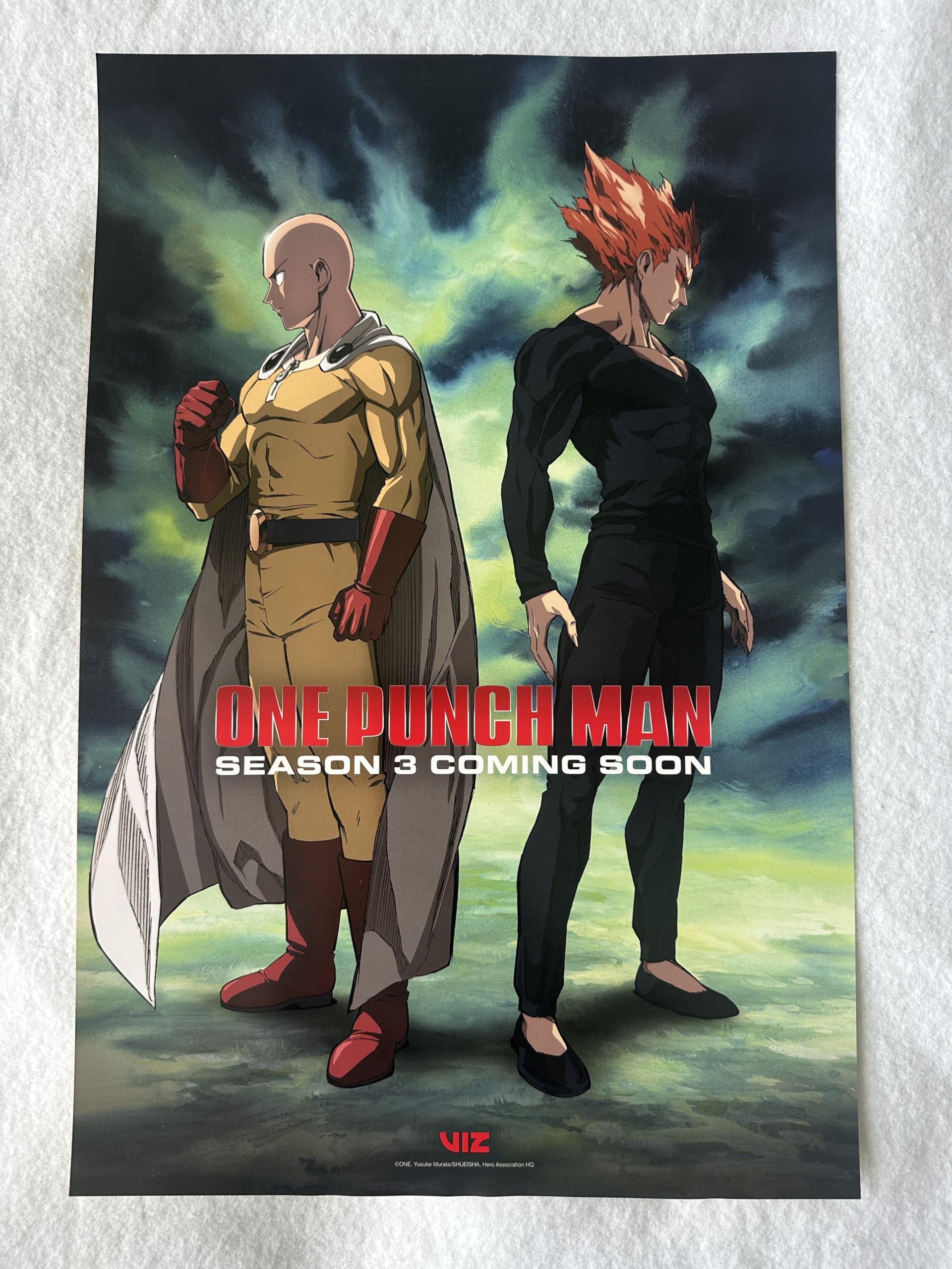 ONE PUNCH MAN - 12"x18" D/S Original Movie TV Poster SDCC 2025 Viz Media