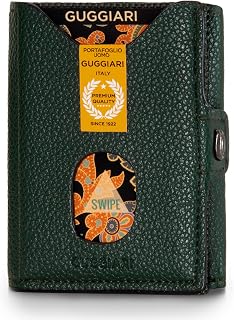 GUGGIARI ZEN® Men's Small Wallet, Slim Men's Wallet with Credit Card Holder, Coin Holder and Cash - Compact Credit Card Holder for Men, Gift Idea for Men - Forest