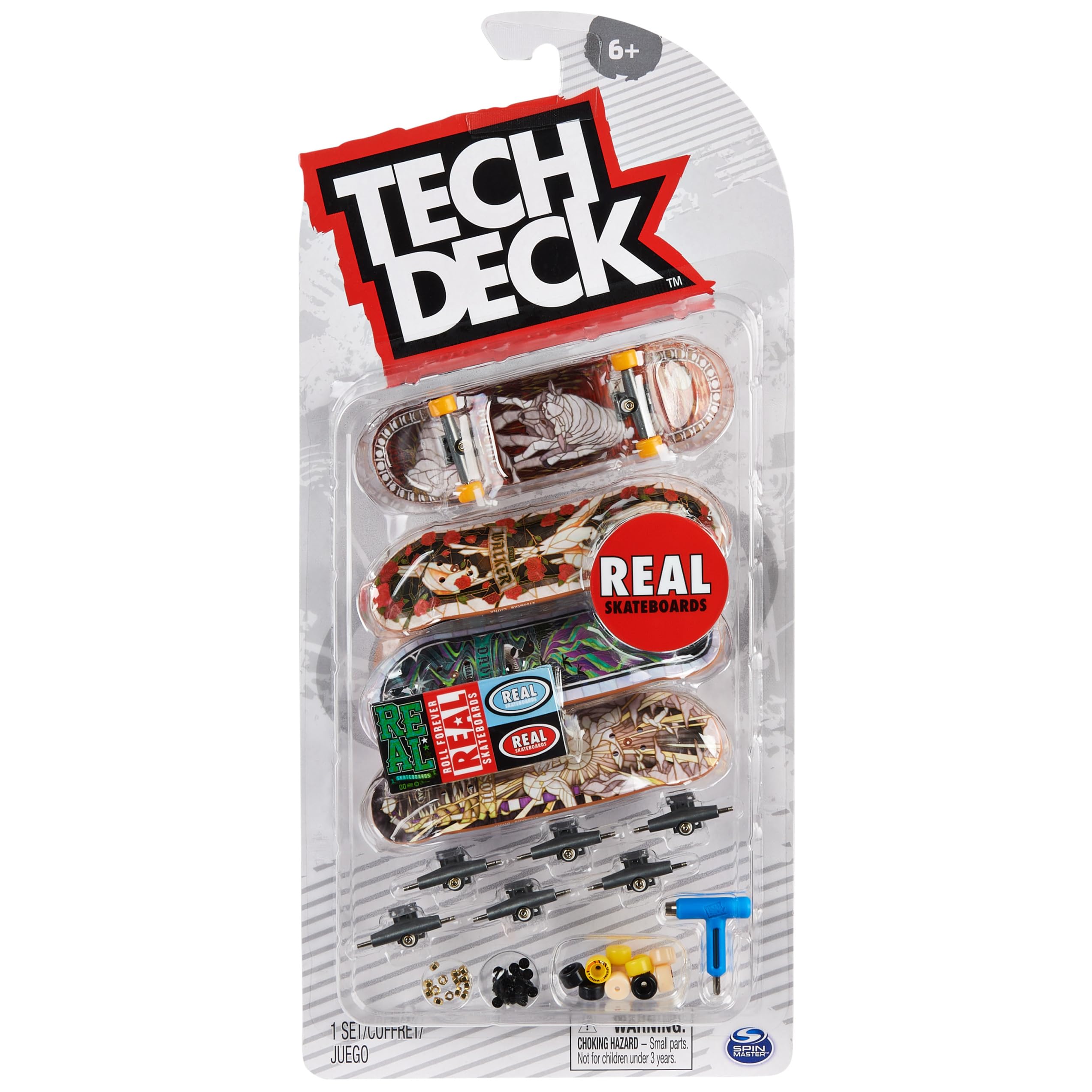 TECH DECK Real Skateboards Ultra DLX Customizable Fingerboards 4-Pack | Customiz